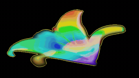 phone-ca-crystal — cellular automata crystal on flower